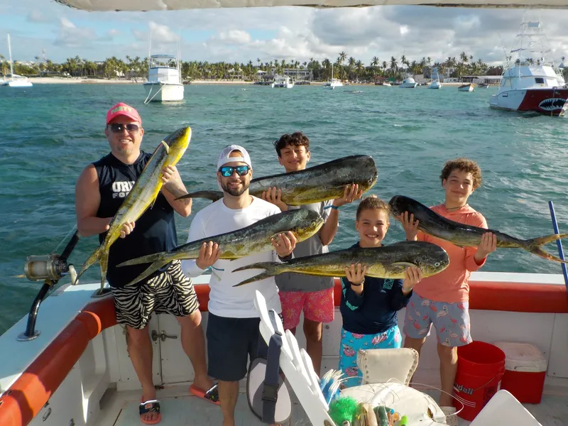 Hooked up tons of fish and heading back! Another successful Gone Fishing day in beautiful Bavaro