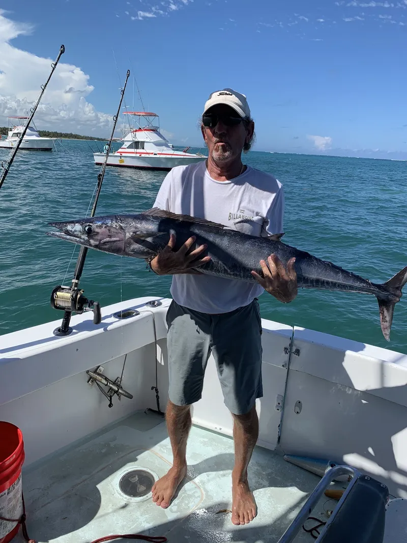 This Wahoo met its match - deep sea fishing in Punta Cana never disappoints